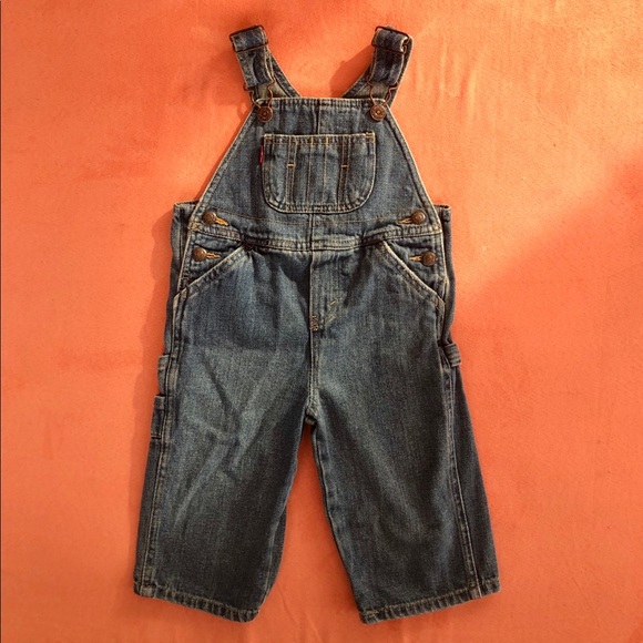 Levi’s blue jean overalls - Picture 2 of 7